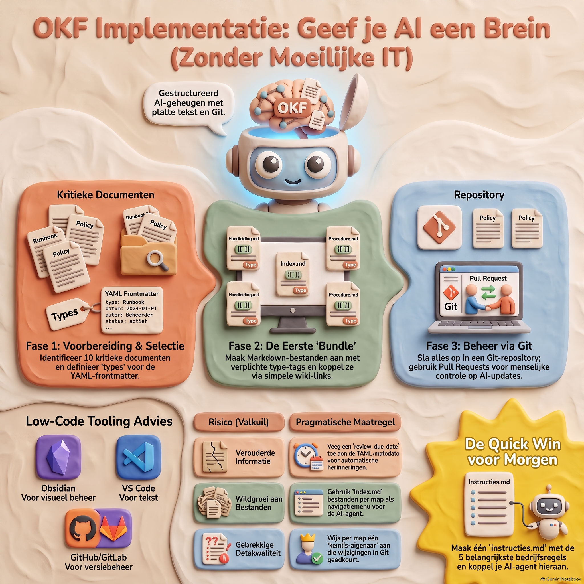 OKF Implementatie AI-brein stappenplan